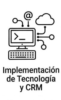 implementación de tecnología y CRM